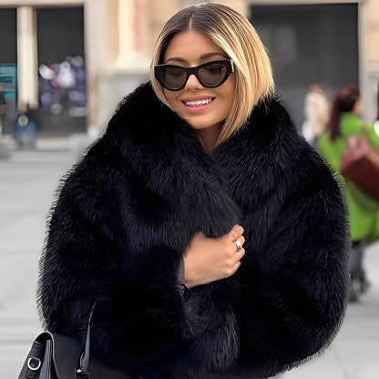 Jennifer - Moderne Damenjacke aus Kunstfell