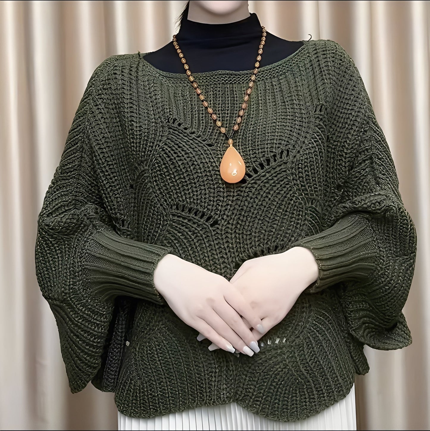 Celestine - Damen-Thermopullover mit lockeren Ärmeln