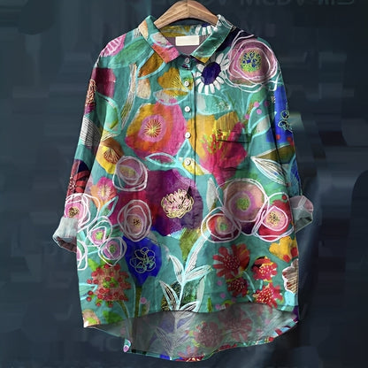 Garance - Klassische Bluse mit langen Ärmeln für Damen