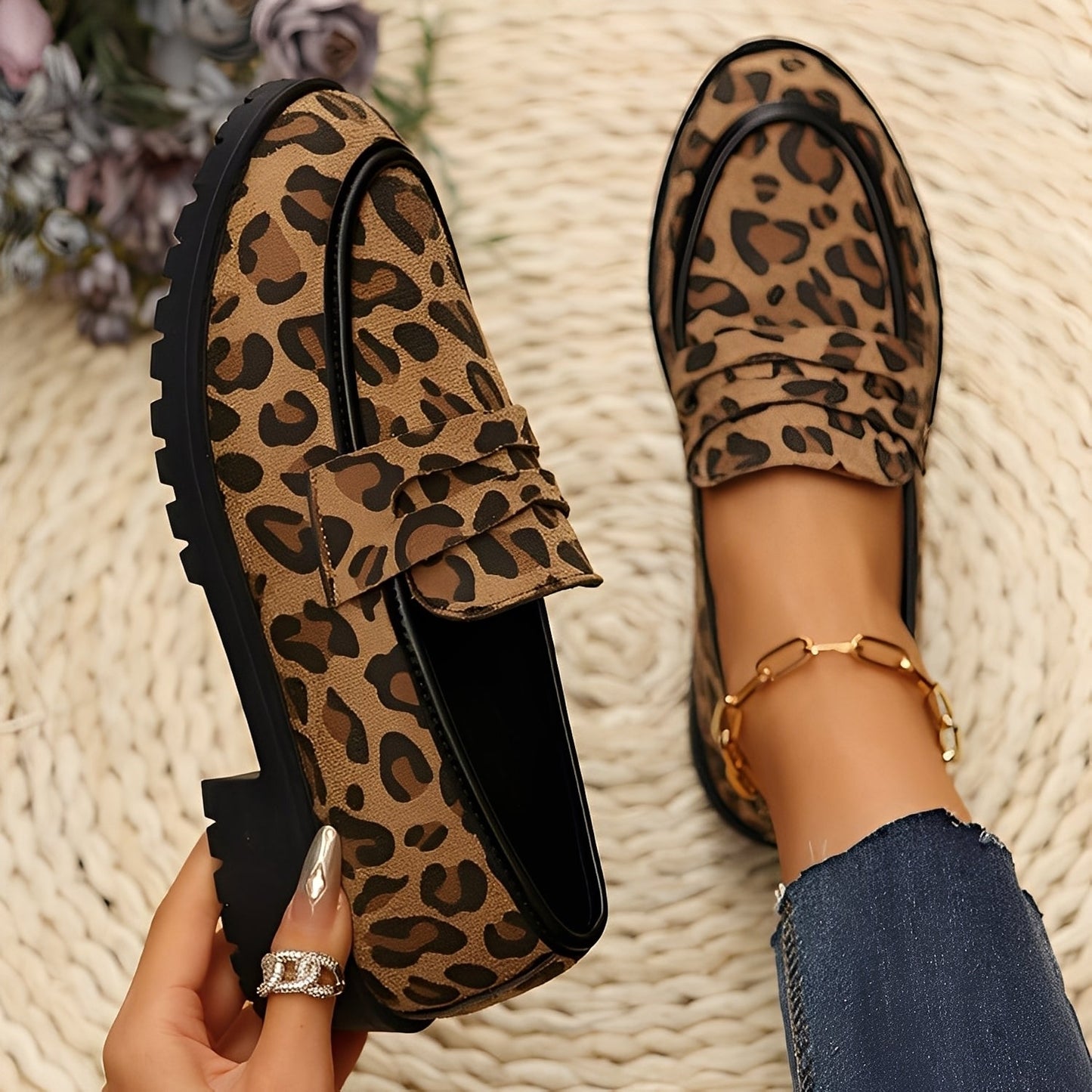 Camélia - Elegante Schuhe mit Leopardenmuster für Frauen