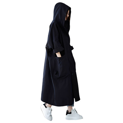 Nona - Wasserfeste, locker geschnittene Damenjacke mit Kapuze