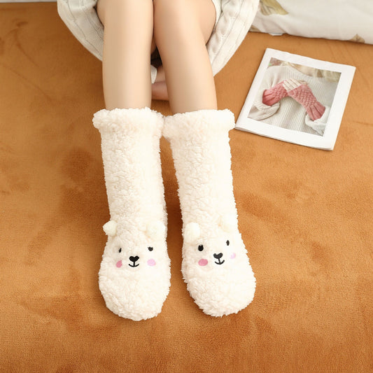 Bethany - Elegante Haus- und Samtsocken für Damen