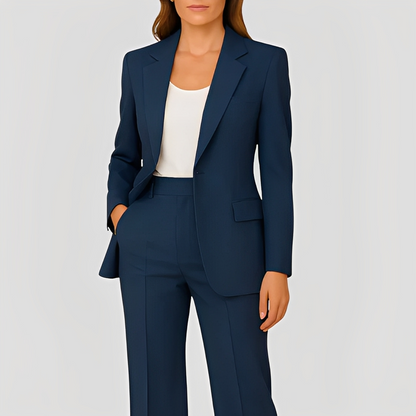 Maeva - Langer eleganter Blazer und Hose für Damen Set
