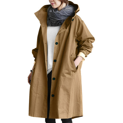 Alicia - Trenchcoat mit Kapuze für Damen