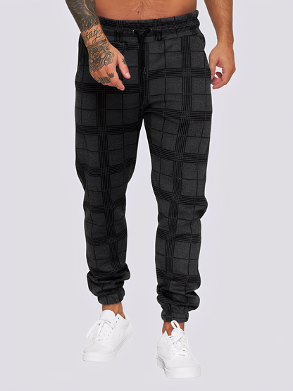 Jaeden - Modische kariert Herren-Hose