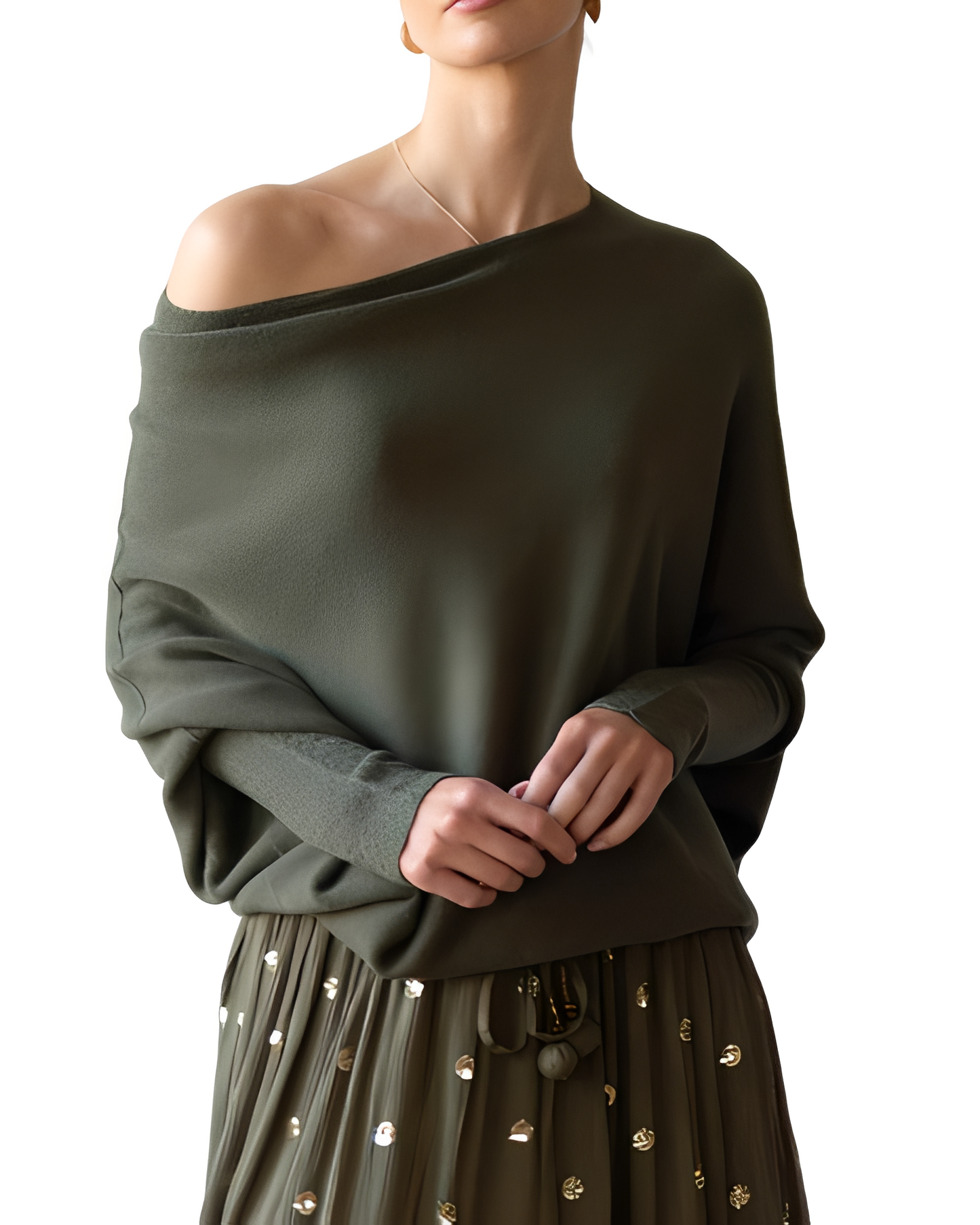 Gabrielle - Eleganter Damenpullover mit offenen Schultern