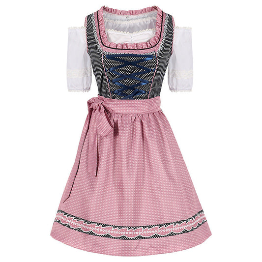 Velda - Traditionelles Oktoberfestkleid mit Hosenträgern für Damen