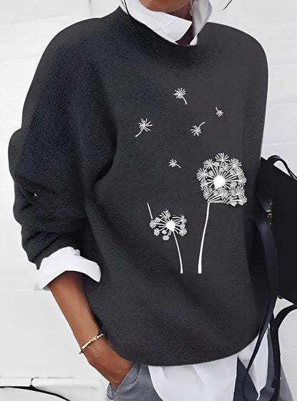 Milly - Moderner, locker geschnittener Damenpullover mit Muster