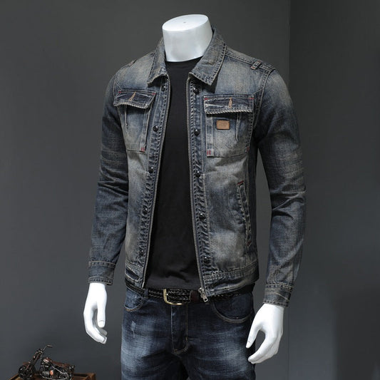 Lennon - Klassische, weit geschnittene Herrenjeansjacke
