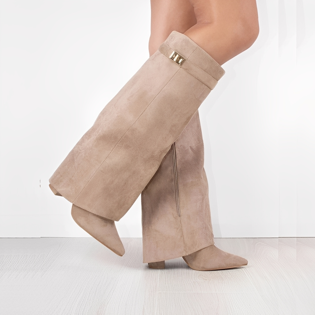 Linette - Stiefel aus Leder mit Schnalle für Damen