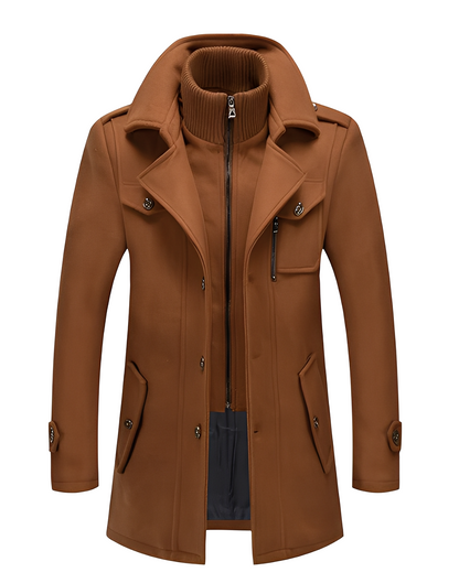 Gareth - Eleganter zweilagiger Herren-Trenchcoat