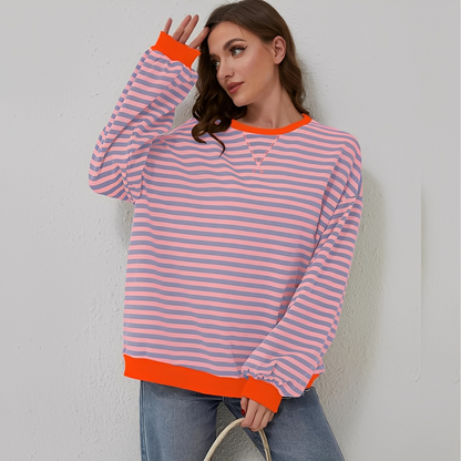 Pénélope - Übergroßer gestreifter Pullover für Damen