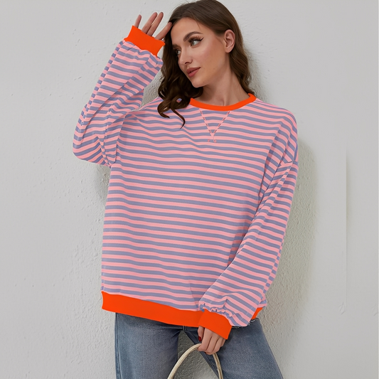 Pénélope - Übergroßer gestreifter Pullover für Damen