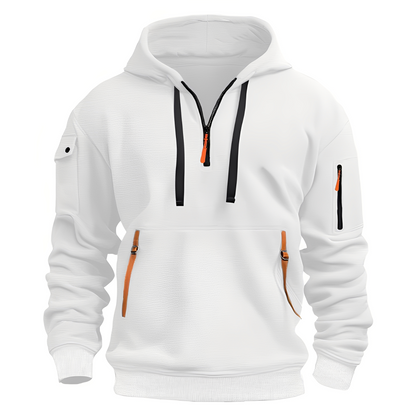 Norton - Stilvoller Herren-Hoodie mit halbem Reißverschluss