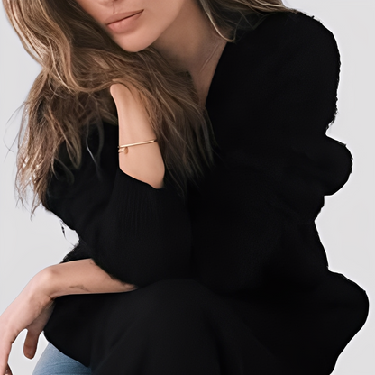 Lavena - Bequemer, weiter Damen-Kaschmirpulli