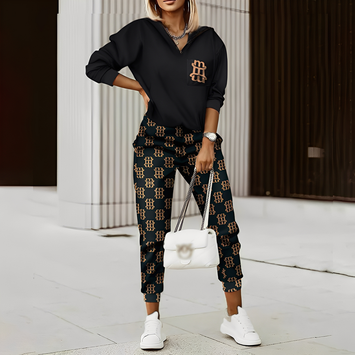 Hollie - Damen-Trainingsanzug mit Reißverschluss im aktuellen Stil