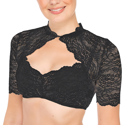 Daniella - Traditionelle Frauen-Oktoberfest-Bluse mit Spitze