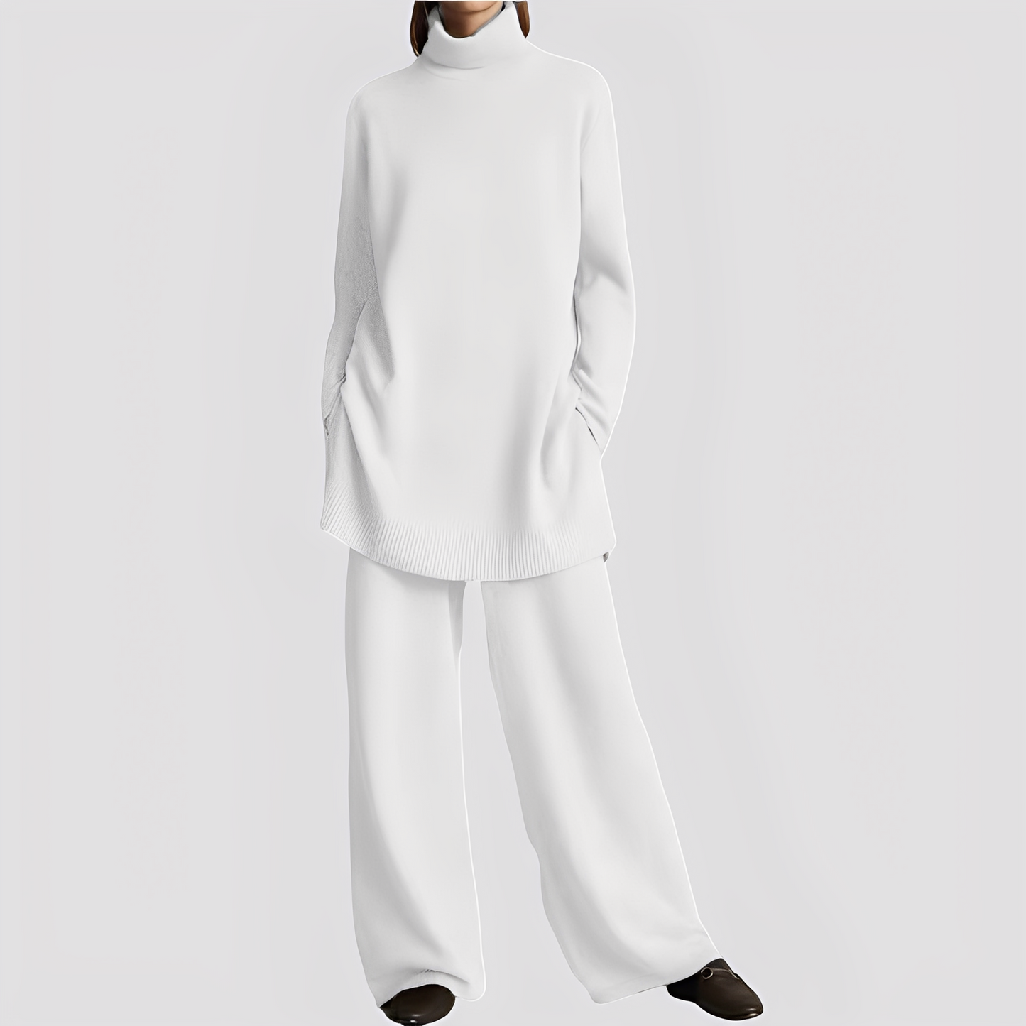 Jessica - Schickes Lounge-Set mit Rollkragen für Damen