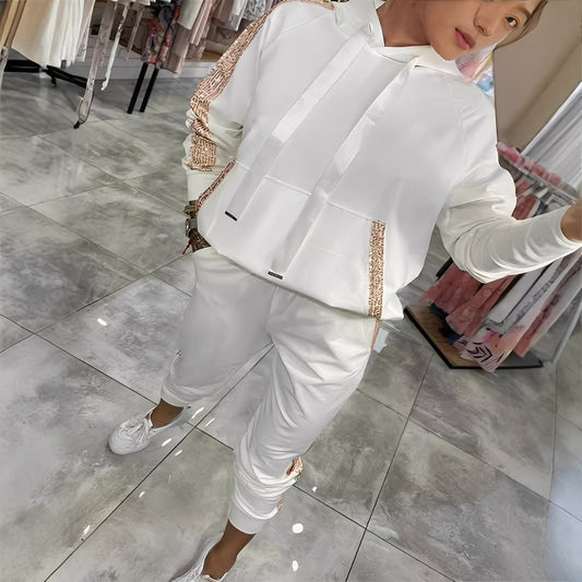 Tiffany - Stilvolles Set aus Kapuzenpullover und Hose für Damen