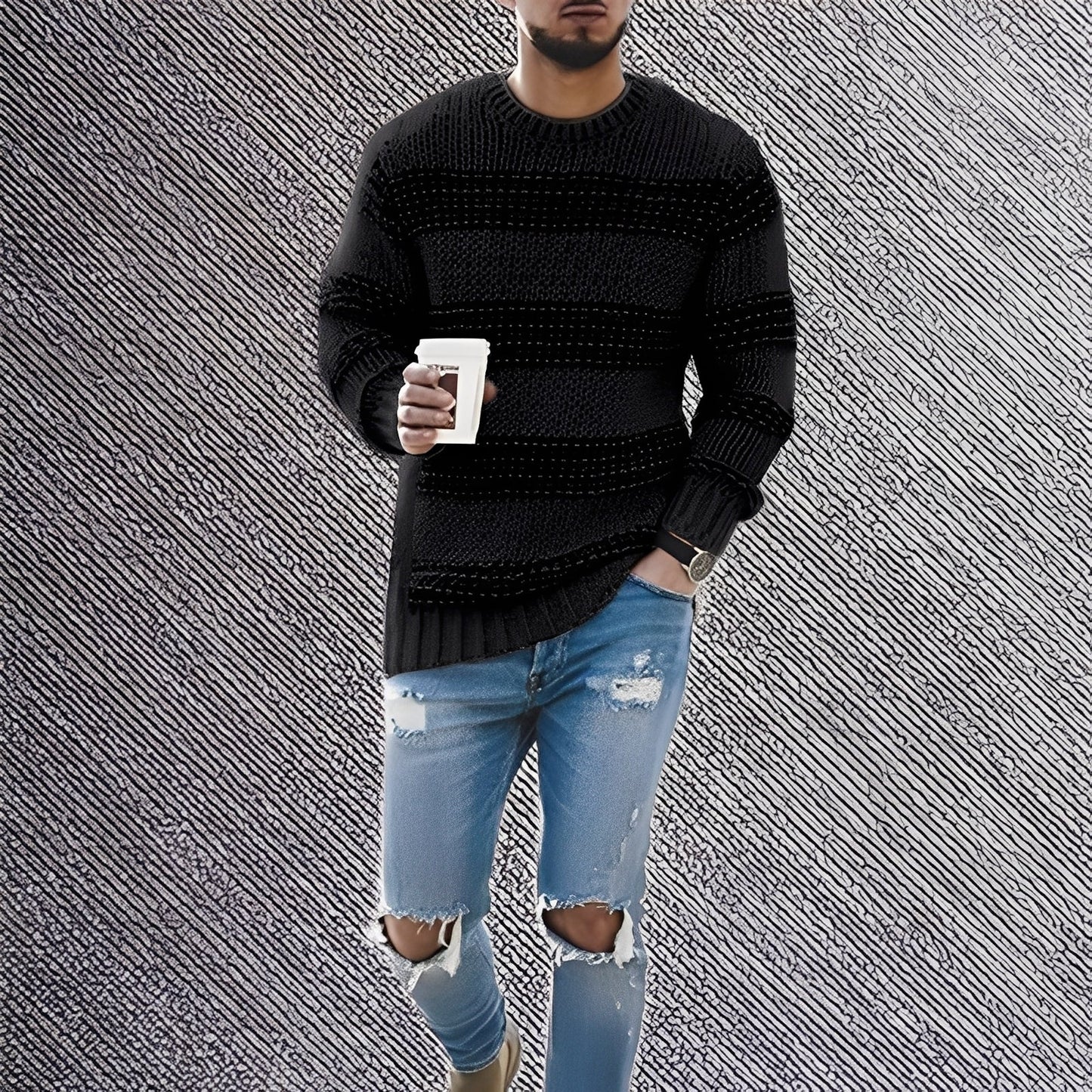 Kenzo - Pullover mit weichen Streifen für Herren