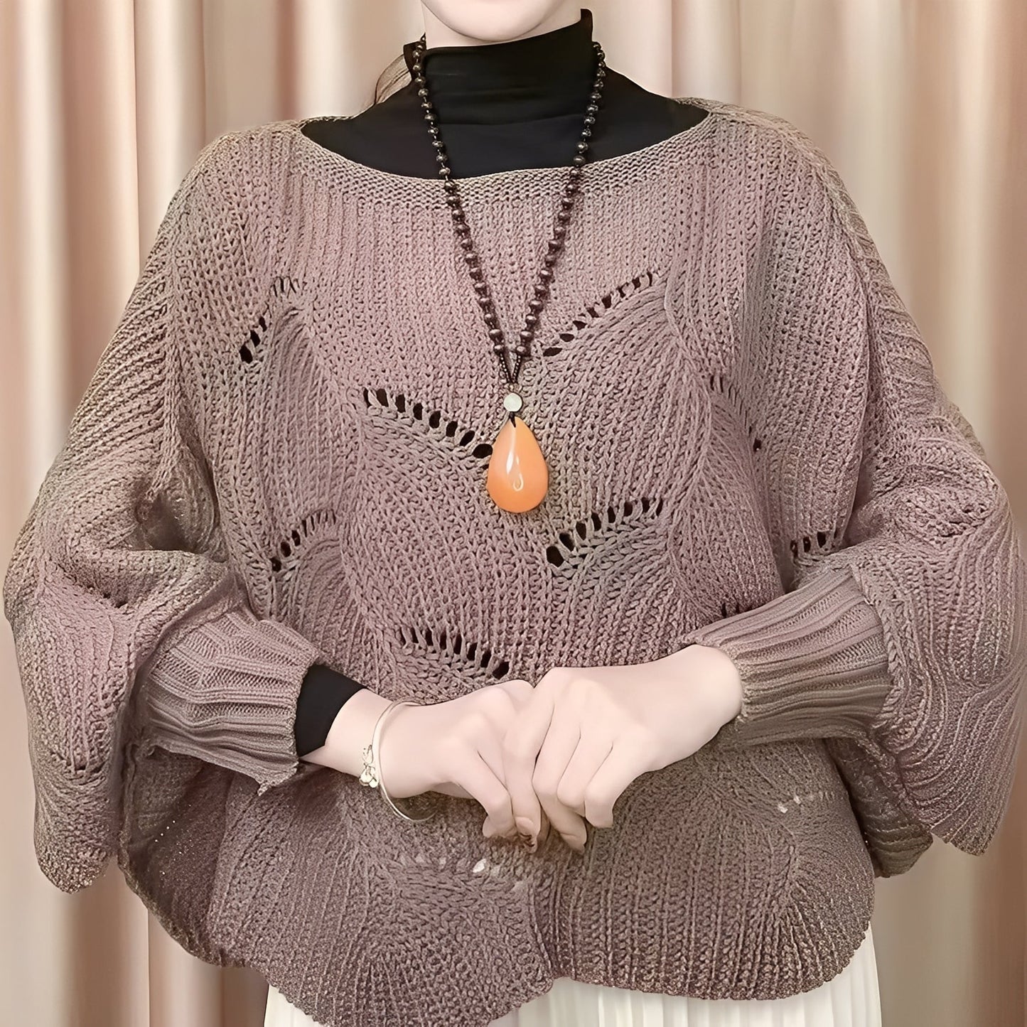 Celestine - Damen-Thermopullover mit lockeren Ärmeln