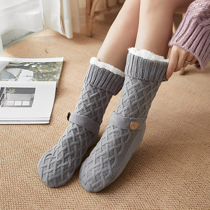 Lavina - Schicke Wollsocken mit Fleece-Innenfutter für Frauen