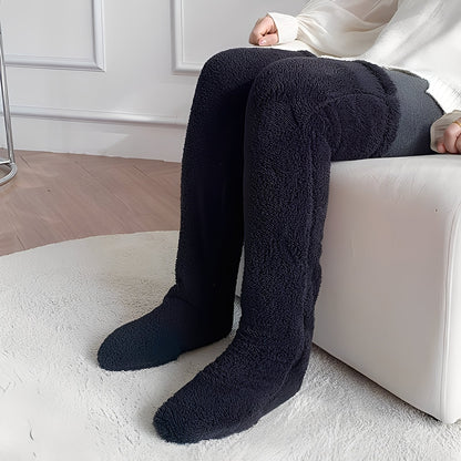 Camellia - Warme, kniehohe Wintersocken für Damen