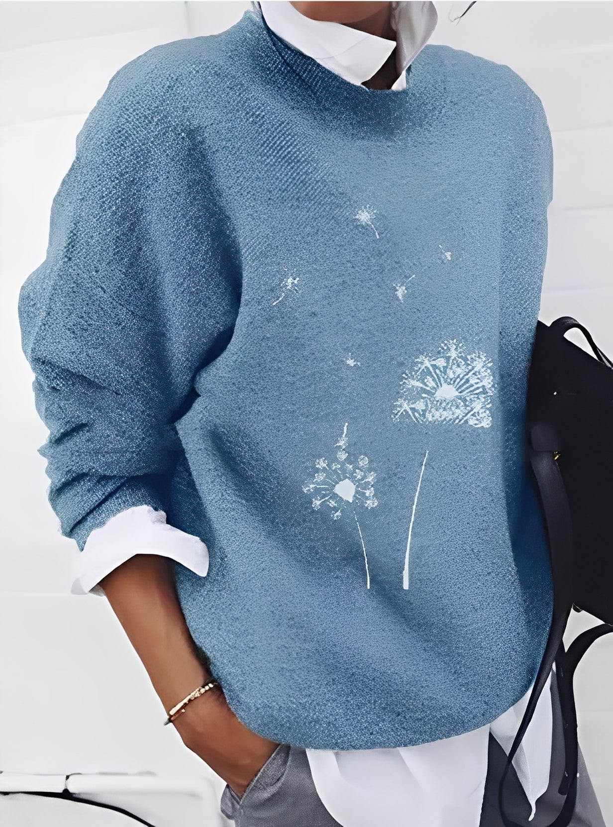 Milly - Moderner, locker geschnittener Damenpullover mit Muster