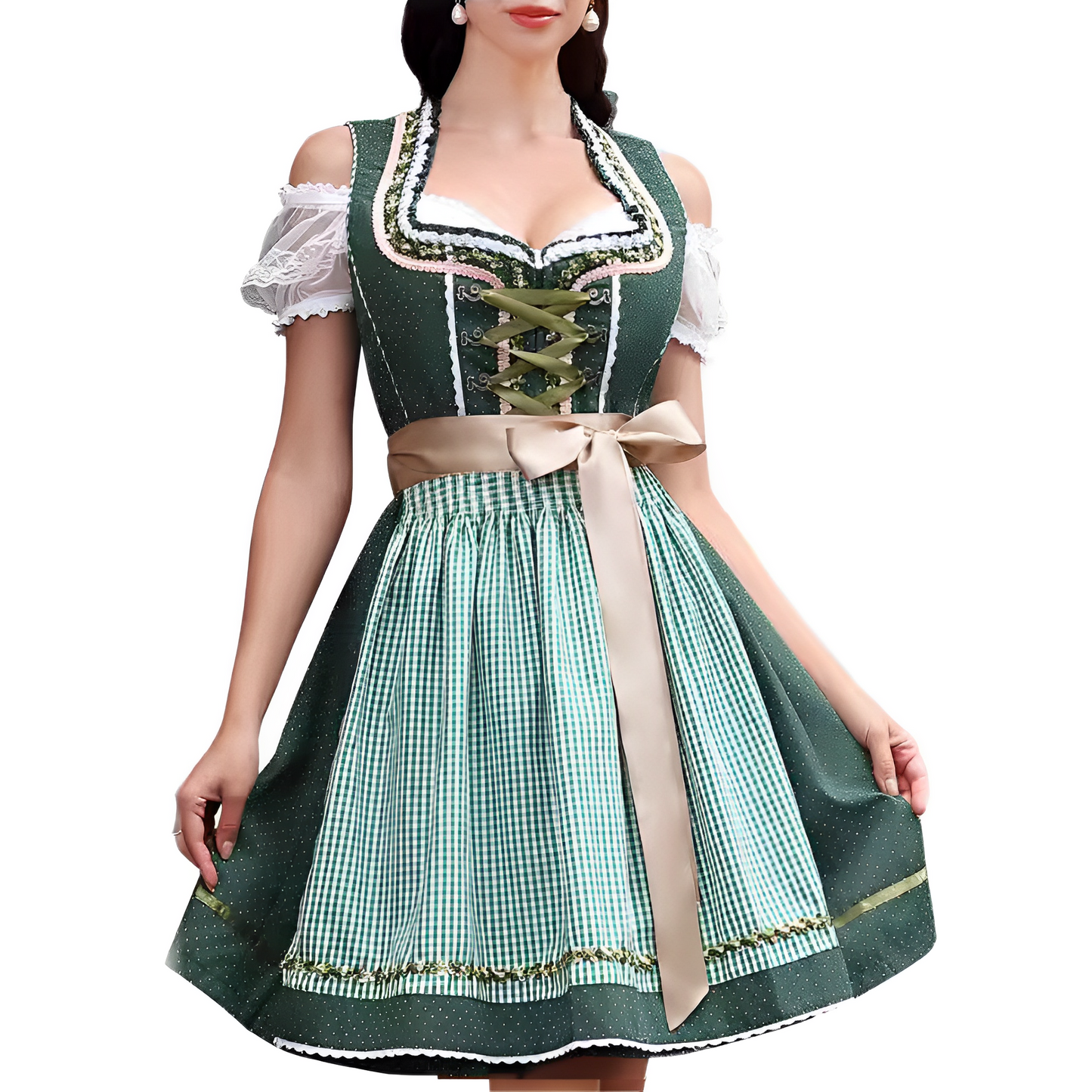 Ericka - Schickes, auffälliges Oktoberfest-Mini-Dirndl für Damen
