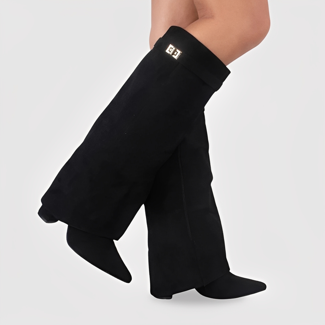 Linette - Stiefel aus Leder mit Schnalle für Damen