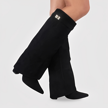 Linette - Stiefel aus Leder mit Schnalle für Damen