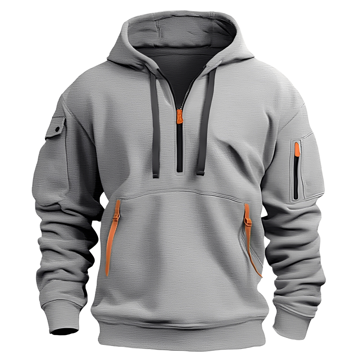 Norton - Stilvoller Herren-Hoodie mit halbem Reißverschluss