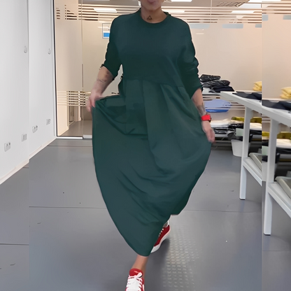 Gisèle - Lockeres Kleid mit Rundhalsausschnitt für Damen