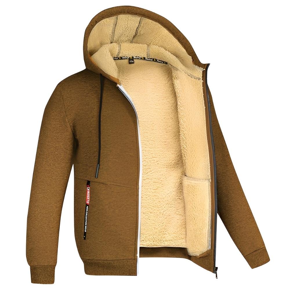 Raphael - Herren-Kapuzenjacke mit kuscheligem Fleece-Innenfutter