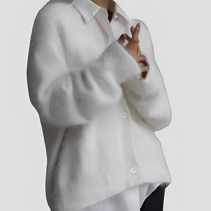 Lavena - Bequemer, weiter Damen-Kaschmirpulli