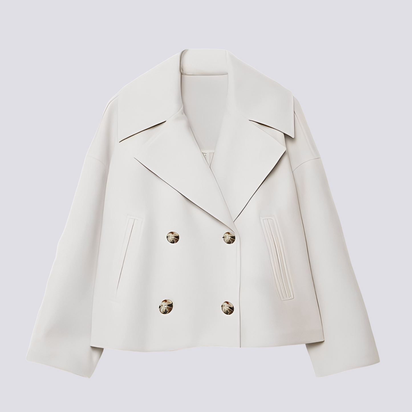 Bethney - Elegante kurze Wolljacke mit Reverskragen für Damen