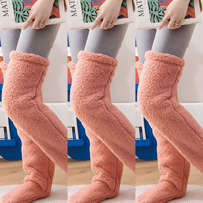 Camellia - Warme, kniehohe Wintersocken für Damen
