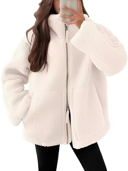 Rowena - Elegante Damenwolljacke mit Zipper