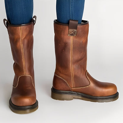 Maïwenn - Elegante Winterstiefel aus Leder für Frauen