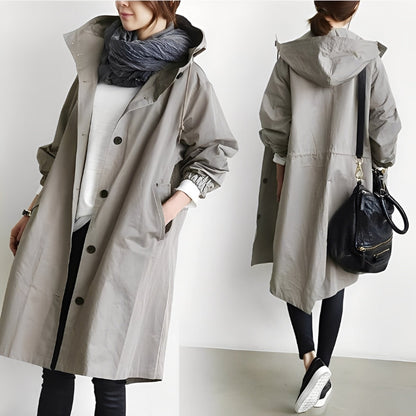 Alicia - Trenchcoat mit Kapuze für Damen