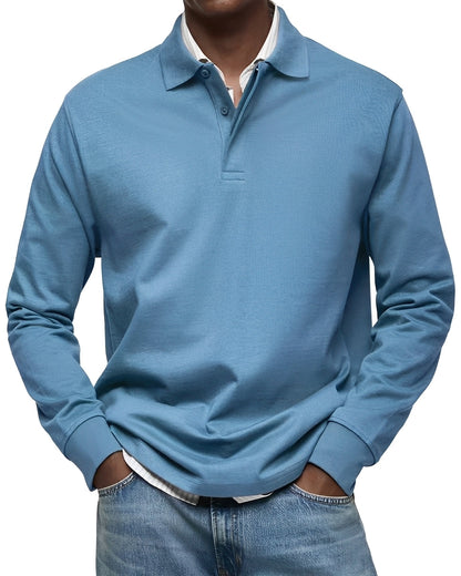 Rowan - Stilvolles Langarm-Poloshirt für Herren
