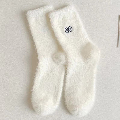 Catherina - Charmante, mittellange Damen-Kuschelsocken