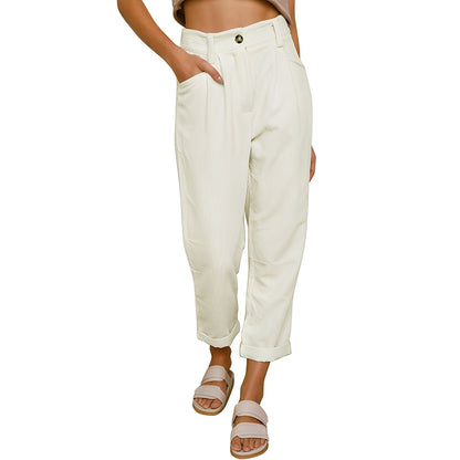 Hannah - Bequeme Damen-Cordhose mit hoher Taille