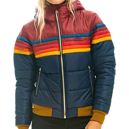 Pauleen - Elegante gesteppte Jacke mit Kapuze für Damen