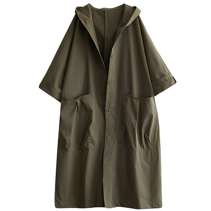Nona - Wasserfeste, locker geschnittene Damenjacke mit Kapuze