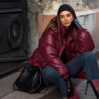 Rozanne - Damen-Winterjacke mit abnehmbarer Kapuze