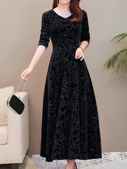 Arianna - Elegantes Damen-Abendkleid mit langen Ärmeln