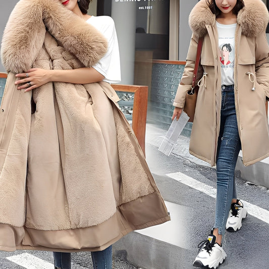 Evette - Kuscheliger Damenmantel mit stilvoller Kapuze