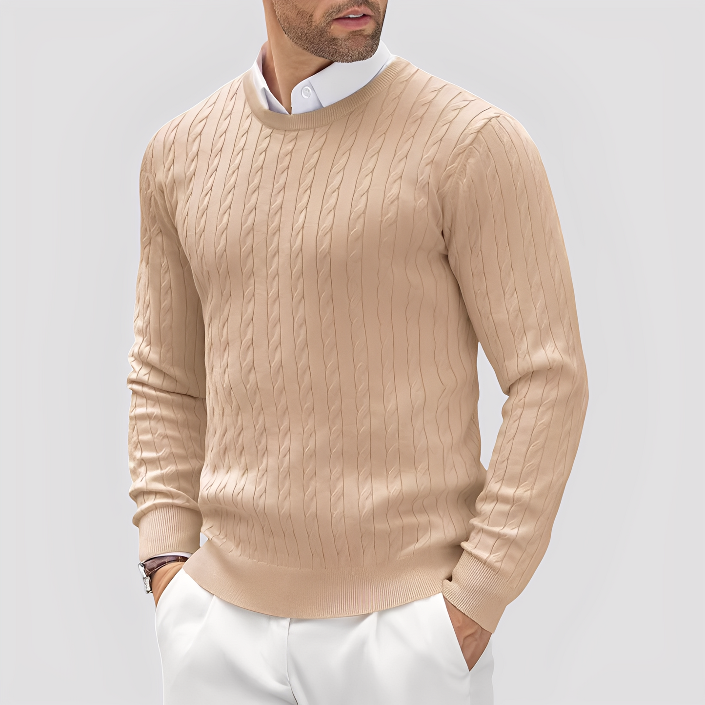 Bruce - Moderner, schmal geschnittener Herrenpullover