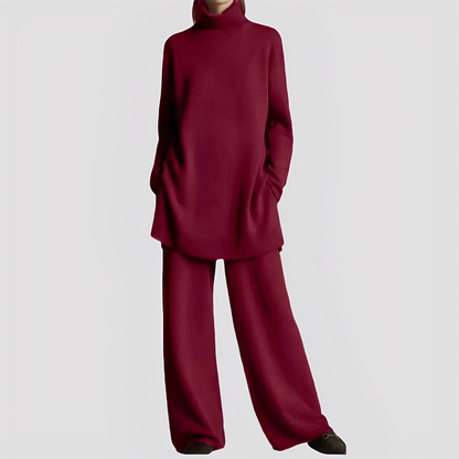 Jessica - Schickes Lounge-Set mit Rollkragen für Damen
